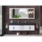Castello Usa Nile 72" Wall Mounted White Vanity With Black Top And Gold Handles CB-MC-72W-GLD-2053-BL - alternate 8